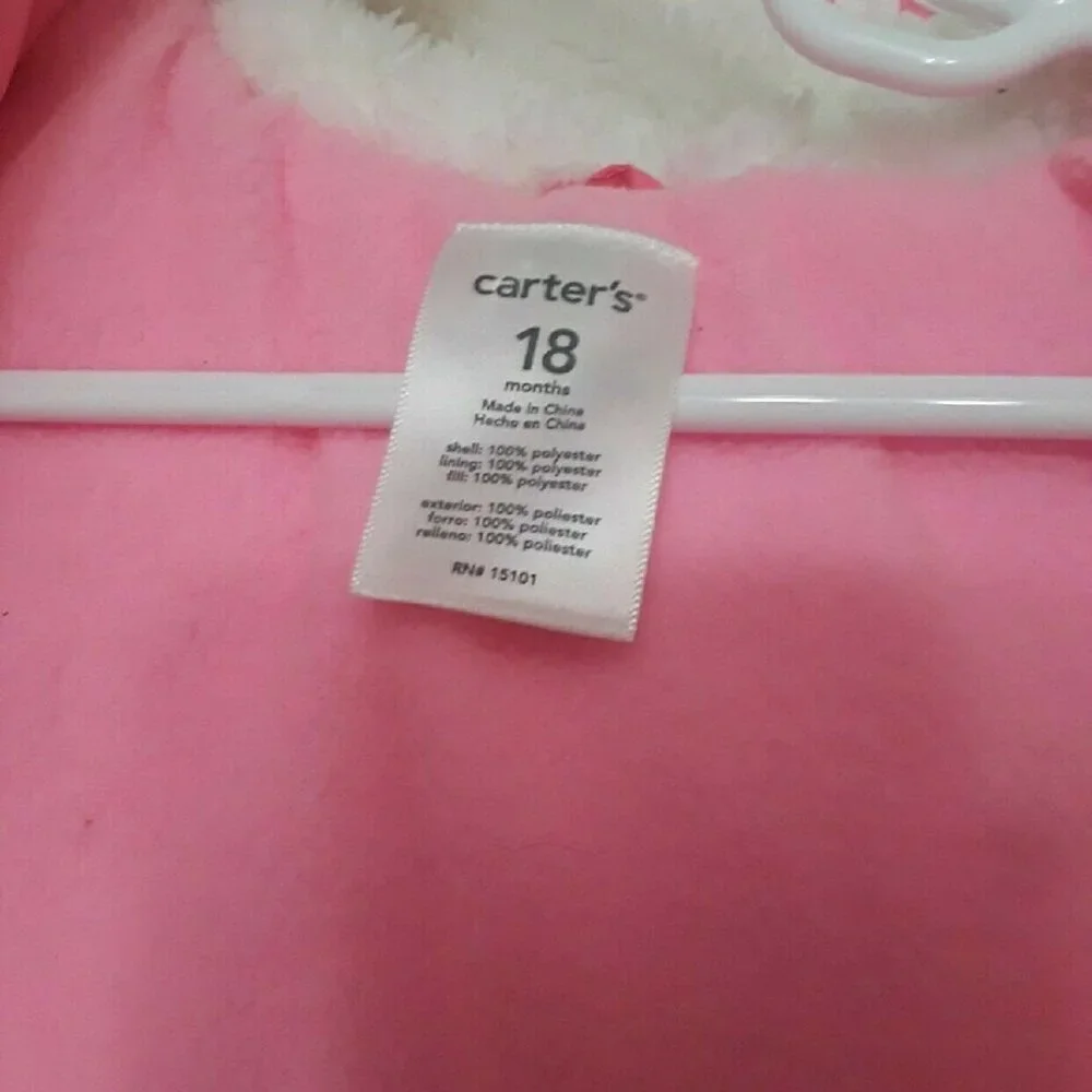 Carter's Pink Polka Dot Puffer Jacket